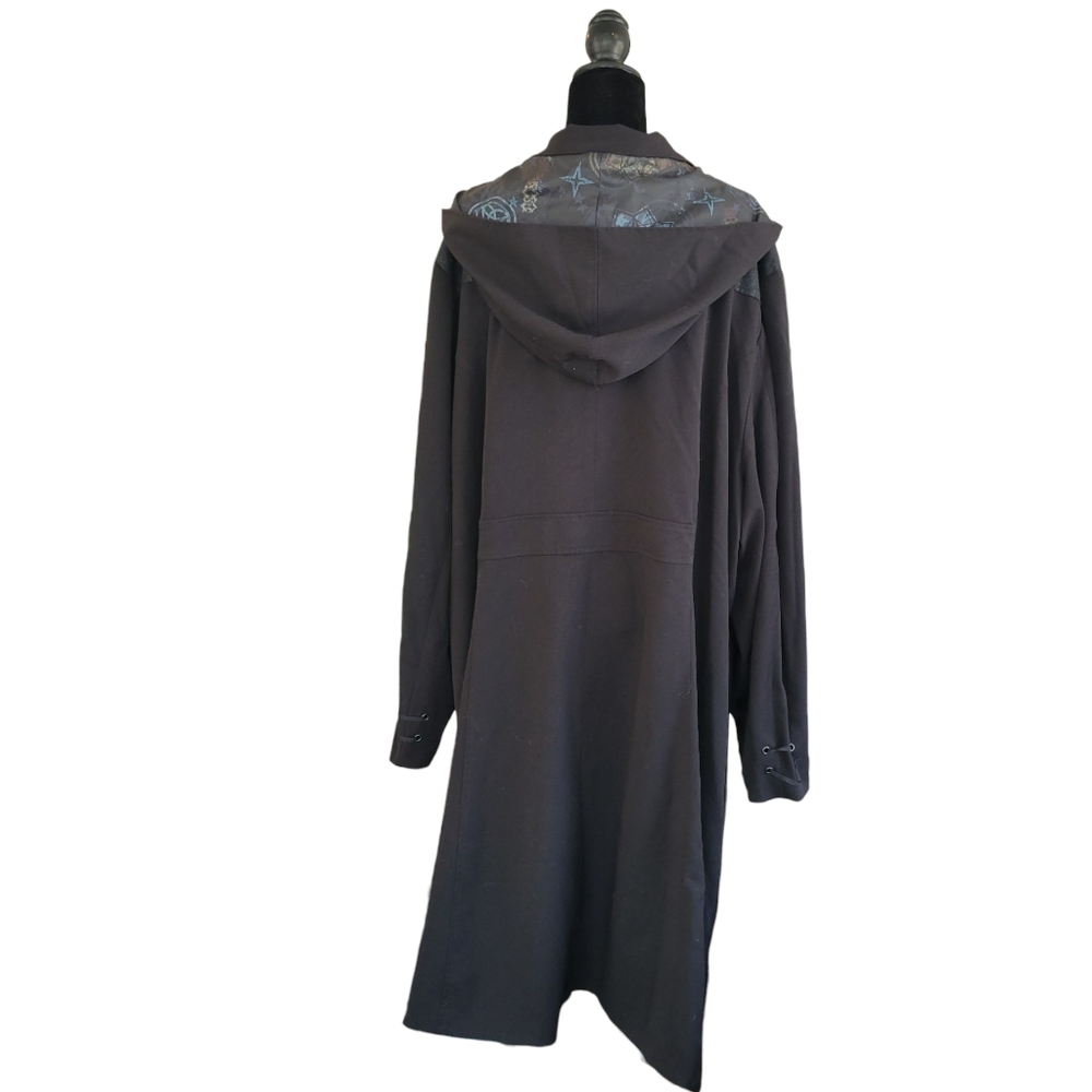 NWT Torrid Harry Potter Deathly Hallows Hooded Trench Coat Black, Size 6 - Picture 5 of 11